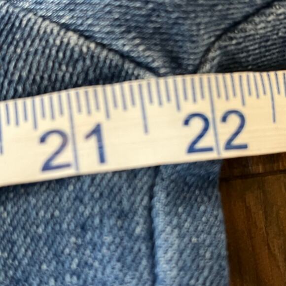 Hwy Jeans Embellished Denim Distressed Trucker Jacket Size XL - Picture 11 of 12